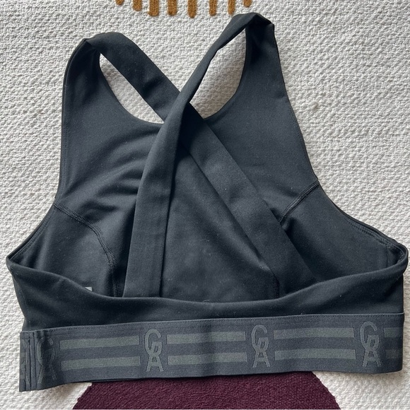 GOOD AMERICAN THE CROSSBACK ICON BLACK SPORTS BRA SIZE medium - Picture 3 of 5